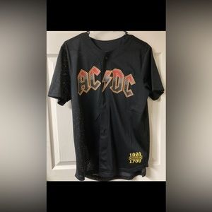AC/DC Jersey shirt size small color black brand rue 21